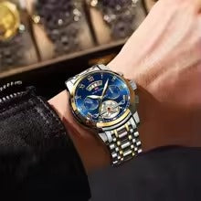 Top Brand Men's Luxury Stainless Steel Watch – Luminous, 3Bar Waterproof, Casual & Sporty Design