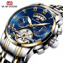Top Brand Men's Luxury Stainless Steel Watch – Luminous, 3Bar Waterproof, Casual & Sporty Design