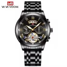 Top Brand Men's Luxury Stainless Steel Watch – Luminous, 3Bar Waterproof, Casual & Sporty Design